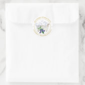Blueberry Bubble Bath Label Runder Aufkleber (Tasche)