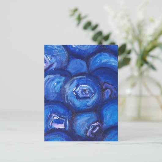 Blueberry Buckle II Postcard Postkarte (Stehend Vorderseite)