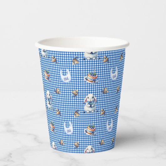 Blueberry Bunny’s erste Geburtstagsfeier! Pappbecher (Vorderseite)