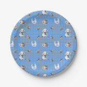 Blueberry Bunny’s erste Geburtstagsfeier! Pappteller (Vorderseite)