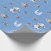 Blueberry Bunny’s First Birthday Bash! Geschenkpapier (Ecke)