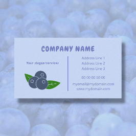 Blueberry Business Card Visitenkarte