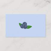 Blueberry Business Card Visitenkarte (Rückseite)