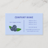 Blueberry Business Card Visitenkarte (Vorderseite)