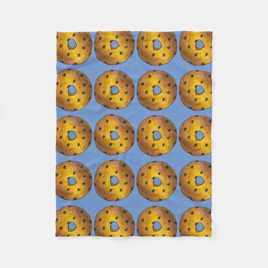Blueberry Cake Donut Doughnut Blue Feinschmecker P Fleecedecke (Vorderseite)