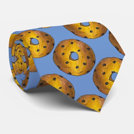 Blueberry Cake Donut Doughnut Feinschmecker Krawat Krawatte (Gerollt)