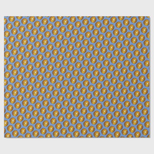 Blueberry Cake Donut Doughnut Frühstück Essen Geschenkpapier (Flach)