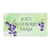 Blueberry Canning Label (Vorne)