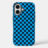 Blueberry checkered pattern Case-Mate iPhone hülle (Rückseite)
