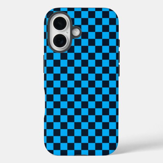 Blueberry checkered pattern Case-Mate iPhone hülle (Rückseite)