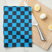 Blueberry checkered pattern geschirrtuch (Viertel Falte)