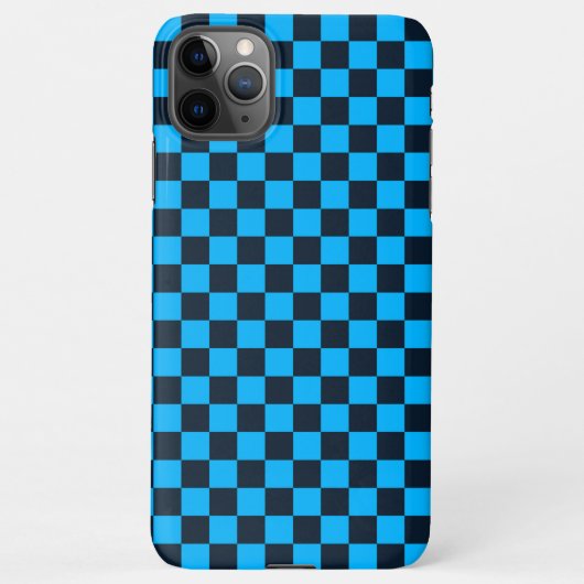 Blueberry checkered pattern iPhone hülle (Rückseite)