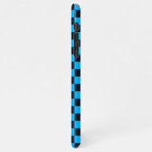 Blueberry checkered pattern iPhone hülle (Linke Seite)