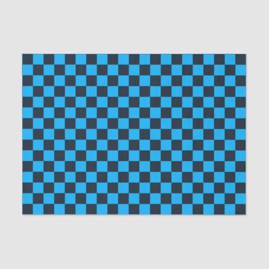 Blueberry checkered pattern seidenpapier (Vorderseite)