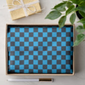 Blueberry checkered pattern seidenpapier (Geschenk)