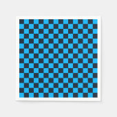 Blueberry checkered pattern serviette (Vorderseite)