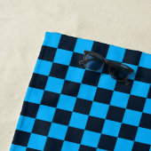 Blueberry checkered pattern strandtuch (Beispiel)