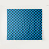 Blueberry checkered pattern wandteppich (Vorderseite (Horizontal))