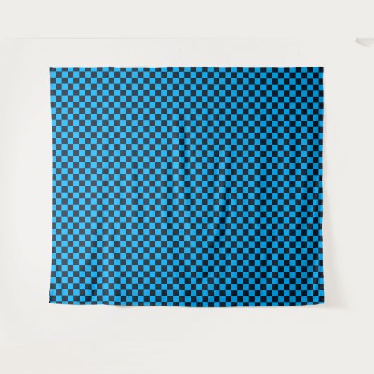 Blueberry checkered pattern wandteppich (Vorderseite (Horizontal))