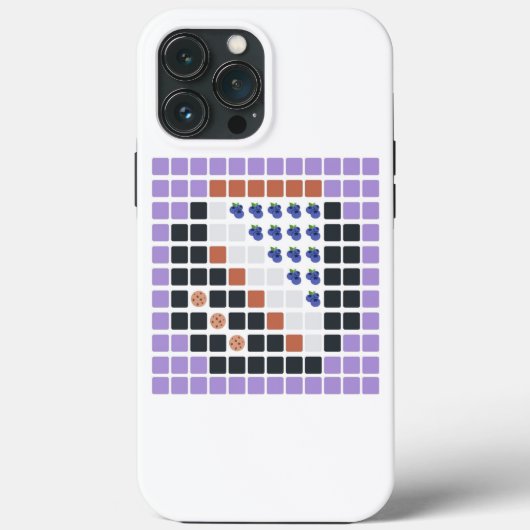 Blueberry Cheesecake (Emoji Art) Case-Mate iPhone Hülle (Rückseite)
