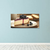 Blueberry Cheesecake Leinwanddruck (Insitu (Holzboden))