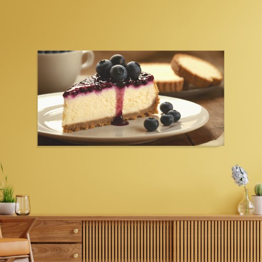 Blueberry Cheesecake Leinwanddruck (Insitu (Wohnzimmer))