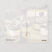 Blueberry Cheesecake Shots Postkarte (Rückseite)