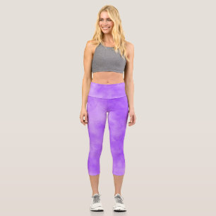 Blueberry Cloud-Effekt Capri-Leggings Capri Leggings
