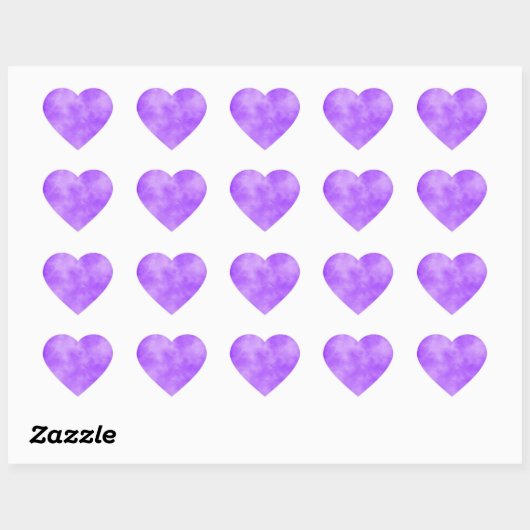 Blueberry Clouds Heart Sticker (Blatt)