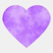 Blueberry Clouds Heart Sticker (Vorderseite)