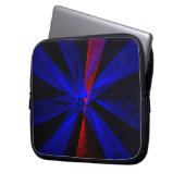 Blueberry Color Abstract Geometric Electronics Bag Laptopschutzhülle (Vorderseite Links)