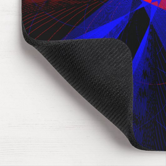 Blueberry Color Abstract Geometric Mouse Pad Mousepad (Ecke)