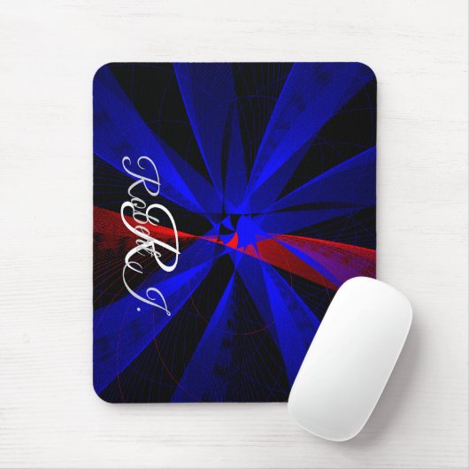 Blueberry Color Abstract Geometric Mouse Pad Mousepad (Mit Mouse)