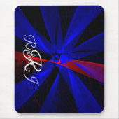 Blueberry Color Abstract Geometric Mouse Pad Mousepad (Vorne)