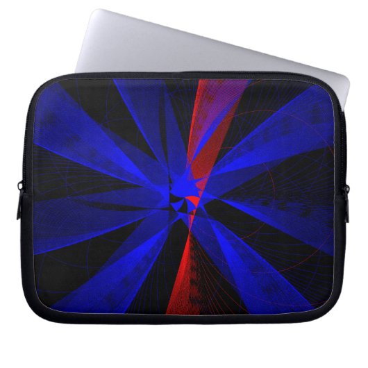 Blueberry Color Abstrakt Geometric Electronics Bag Laptopschutzhülle (Vorderseite)