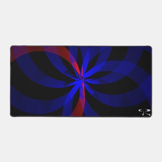 Blueberry Color Accent Geometric Gaming Mouse Pad Schreibtischunterlage (Vorderseite)