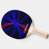 Blueberry Color Center Geometric Ping Pong Paddle Tischtennis Schläger (Seitenansicht)