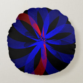 Blueberry Color Center Geometrie Rundkissen Rundes Kissen