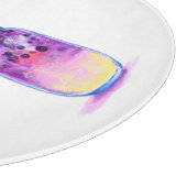 Blueberry Cool Drink Cutting Board - Custom Text Schneidebrett (Ecke)