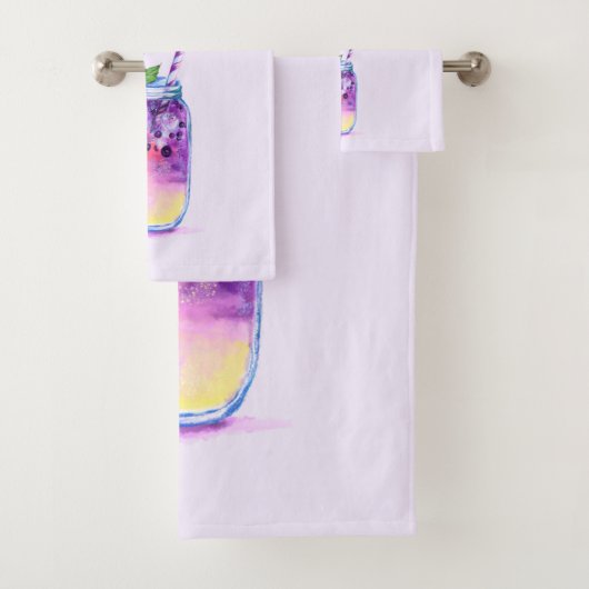 Blueberry Cool Drink Frucht Badetuch Set (Insitu)