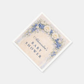 Blueberry Cottage Garden Baby Shower Serviette (Ecke)