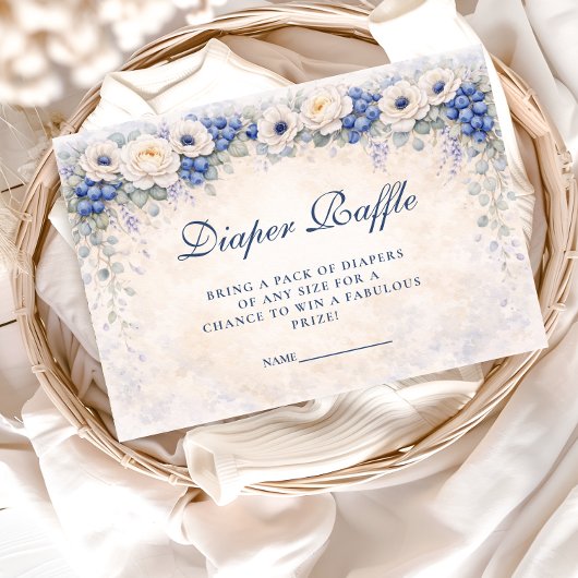 Blueberry Cottage Garden Diapper Raffle Begleitkarte