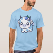 Blueberry Cow blue Kawaii Bekleidung Niedliche Kuh T-Shirt (Vorderseite)