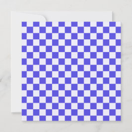Blueberry cream checkered pattern dankeskarte