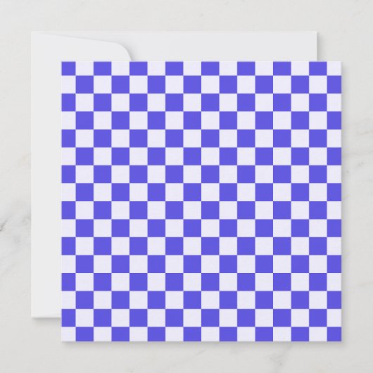 Blueberry cream checkered pattern dankeskarte (Vorderseite)