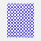 Blueberry cream checkered pattern fleecedecke (Vorderseite)