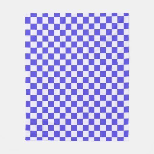 Blueberry cream checkered pattern fleecedecke (Vorderseite)