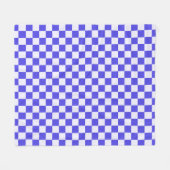 Blueberry cream checkered pattern fleecedecke (Vorderseite (Horizontal))