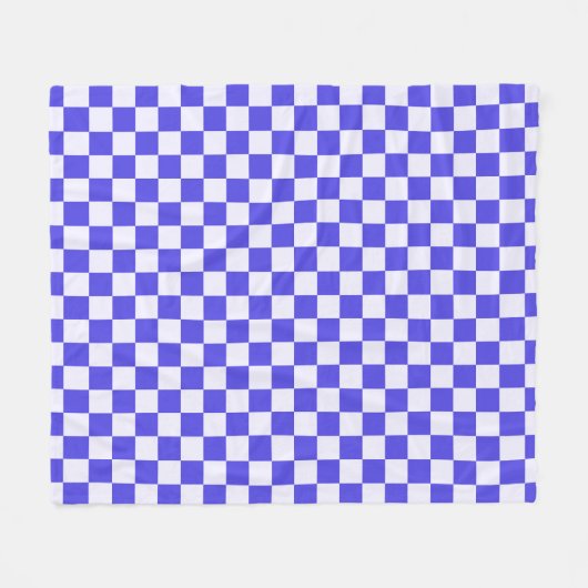 Blueberry cream checkered pattern fleecedecke (Vorderseite (Horizontal))