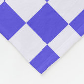 Blueberry cream checkered pattern fleecedecke (Ecke)